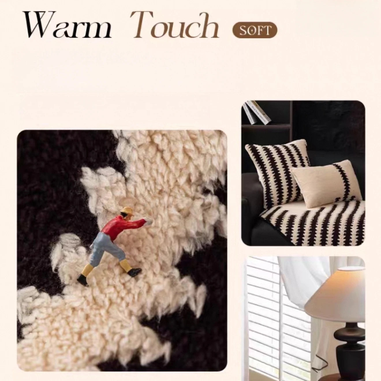 Unique Shape Warm Jacquard Tuffed Fleece Anti-Slip Sofa Cover for Living Room Couch Seat Cover, Universal Sofa Slipcover