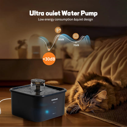 2.2L Automatic Cat Water Fountain Operated Automatic Pet Water Fountain With Motion Sensor Dog Cat Water Dispenser Bowl - Bdba PK