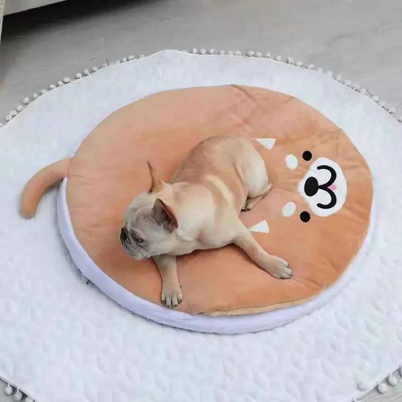 Lovely Warm Dog Bed Pet Basket Cat House Sofa for Medium Large Dog Sofa Bed Cushion Dog Bed House Pet Supplies Accessories