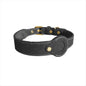 Leather Collar Locator Collar Pet Dog Collar Tracking Full Grain Cowhide Detachable