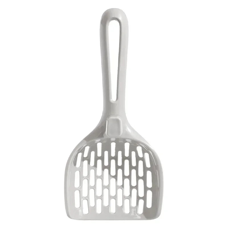 Self-Cleaning Cat Litter Scoop with Stand – Plastic Shovel & Base for Kitten Toilet Maintenance