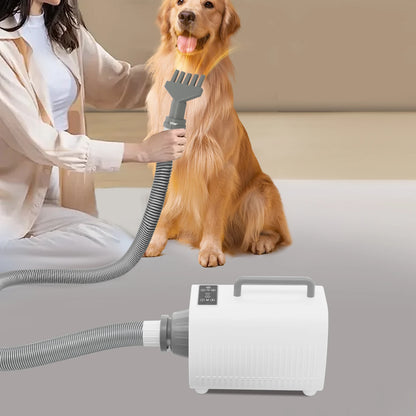 Dog Hair Dryer 120000RPM Dog Grooming Blow Dryer 2100W Pet Grooming Dryer 9 Speed Setting Level for use in Private Homes/Pet Stores/Pet Hospitals