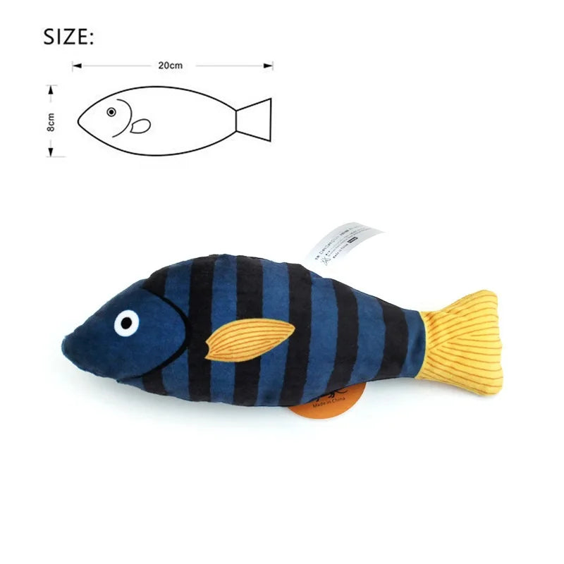 miarko 3D Catnip Simulation Fish Cat Toy – Plush Interactive Chew & Bite Toy for Cats & Kittens - Bdba PK