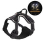 Durable Light Up LED Dog Harness Adjustable Flashing Luminous Pet Chest Strap Padded Collar Soft Dog Glow Vest for Night Walking