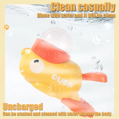 1PC Little Yellow Duck Pet Feeder Interactive Training Device For Cats And Dogs Food Dispensing By Pressing Automatic Feeder