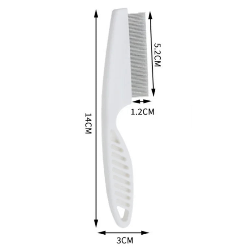 Stainless Steel Flea Comb for Dogs & Cats – Dense Teeth Pet Grooming Brush - Bdba PK