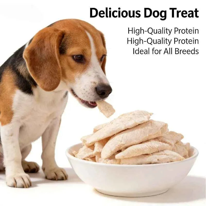 200g Freeze-Dried Chicken Breast – Dog & Cat Snack, Nutritious & Yummy