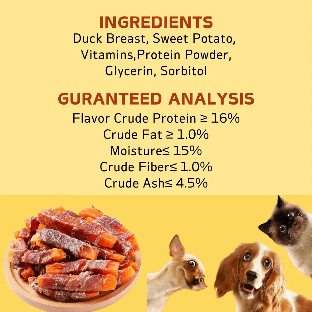 Duck & Sweet Potato Dog Treats – Healthy Chews for Small, Medium & Large Dogs - Bdba PK