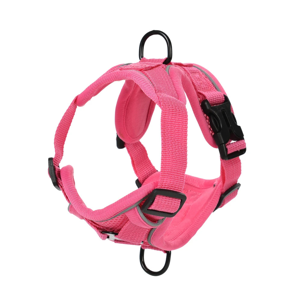 Pet Dog Harness Leash Set Adjustable Puppy Solid Chest Strap with D-ring For Small Medium Dogs Cats French Bulldog Accessories
