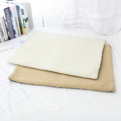 1pc-Self-heating Blanket Mat For Cats And Dogs Lamb Wool Warm Mattress-random color