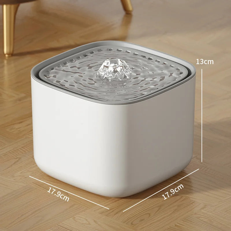 Cat Water Fountain Auto Recirculate Filter Large Capacity Filtring Pet Cat Water Drinker USB Electric Mute Cats Water Dispenser - Bdba PK