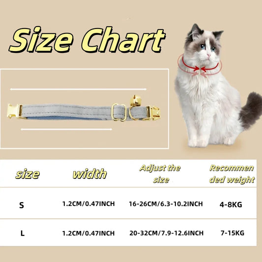 Custom Cat Collar with Free Laser Engraving – Anti-Lost Personalised Collar for Kittens & Puppies (12 Colour/Size Options) - Bdba PK