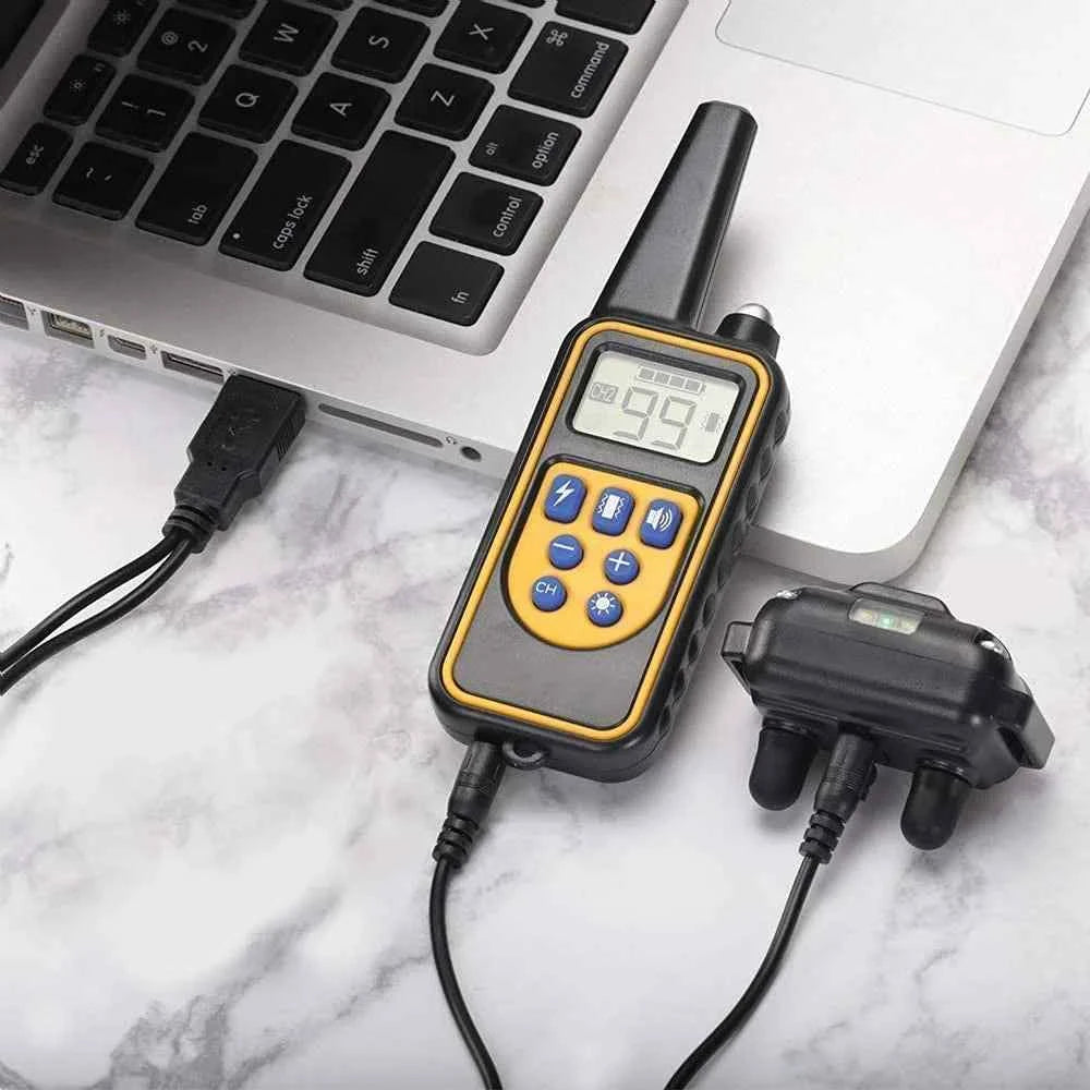 Electric Pet Dog Training Collar Shock Training Collar Electronic Remote Control Waterproof Rechargeable