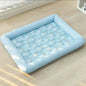 Summer Washable Pet Dog Bed met Breathable Soft Cat Blanket Sofa Sleeping cooling pad Square Mat For Small Medium Large Dogs Mat