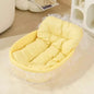 Lace-Trimmed Princess Pet Bed – Soft Oval Plush Winter Bed for Small Dogs & Cats - Bdba PK