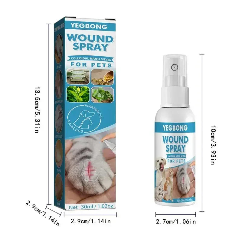 30ml Pets Anti-Itch And Itch Relief Dogs Cat Skin Healthy Care Spray Skin Care Treat Products For Itchy And Sensitive Skin - Bdba PK
