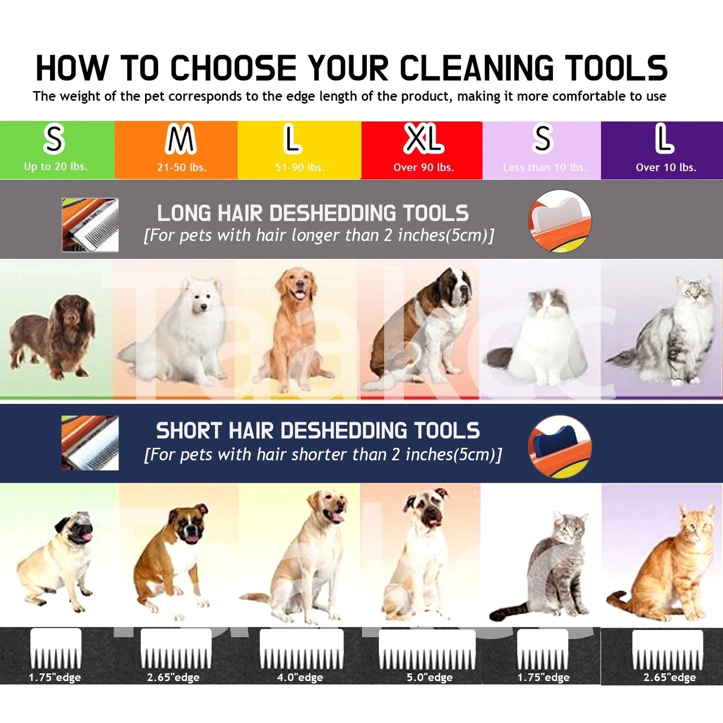 Dog Brush Grooming Accessories Pet Hair Knotting Remover Large Dogs Cat Short Long Hair Anti Lice Combs Cat Hair Care Supplies