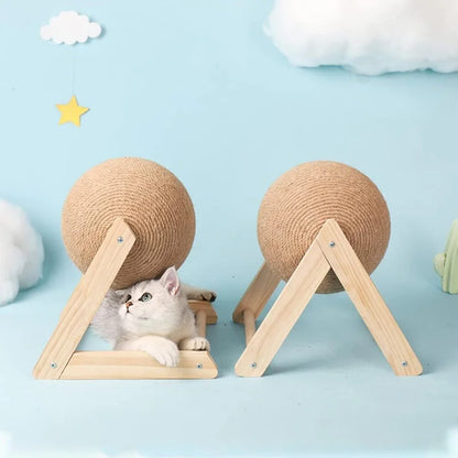 Pet Cat Scratching Ball Kitten Sisal Rope Grinding Paws Claw Interactive Pet Toy