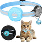 GPS Cat Collar with AirTag Holder, QR ID Tag & Bell – Reflective Anti-Lost Tracker Collar (Pink, Purple, Blue) - Bdba PK