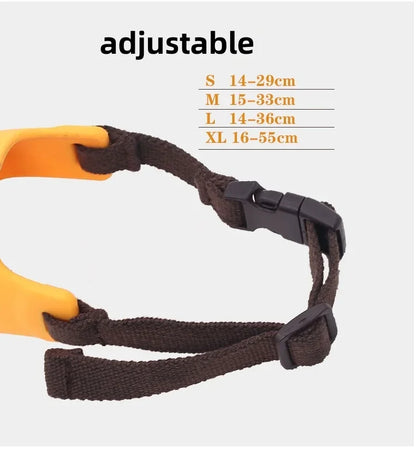 Pet Dog Pure Silicone Muzzle Anti-barking and Anti-bite Rhino-shaped Muzzle Medium and Small Sized Dogs Mouth Blocking Tool