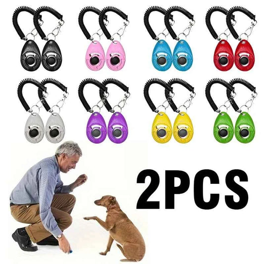[2pcs Professional Dog Training Clicker] Effective Pet Communication Device and Comprehensive Training Supplies Kit for Owners