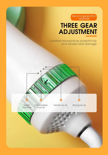 2-in-1 Pet Hair Dryer Grooming Tool: Portable Dog Blower, Detachable Comb, Low Noise, Lightweight, All-Season for Small to Large