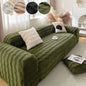 1PC-Plush sofa cover, winter thickened 2025 new cream style sofa cover, all inclusive universal anti cat scratch cover cloth