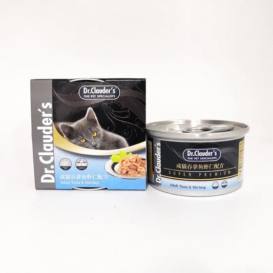 Dr.Clauder's German Cat Wet Food – Tuna Recipe Canned Cat Snack 80g - Bdba PK