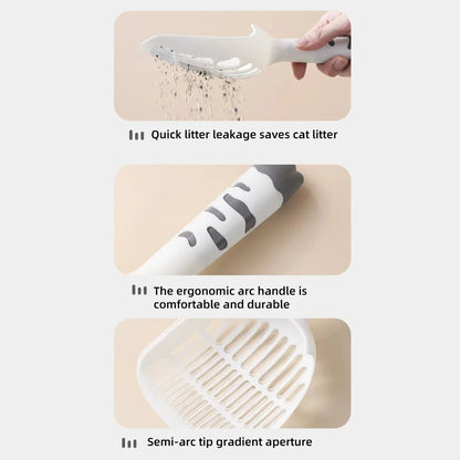 Cat Litter Shovel Scoop Plastic Pet Toilet Poop Artifact Garbage Sand Shovel Pet Cleaning Artifact Dog Shovel Pet Cleaning Tool