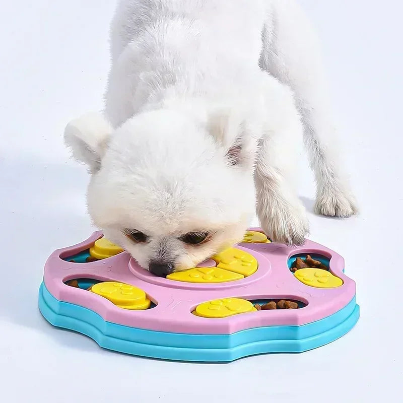 Dog Puzzle Slow Feeder Bowl – Interactive IQ Food Dispenser for Dogs & Cats (Non-Slip) - Bdba PK