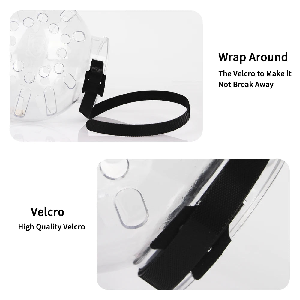 Cat Muzzle Anti-Bite Breathable Cat Grooming Supplies Grooming Mask Bath Grooming Anti-Licking Protective Space Hood
