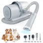 JHK 2.5L Professional Pet Grooming Vacuum Kit 3 Suction Modes and 5 Groomer Tools with Cordless Low Noise Dog Clippers for Cats