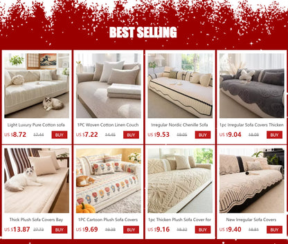 Minimalist Thicken Sofa Cover Non-slip Soft Couch Towel for Living Room Armchair Protector L Shaped Sofa Modern Home Decor 소파 커버