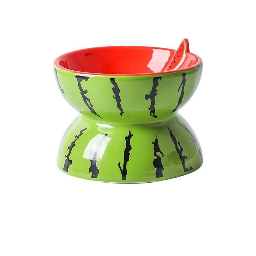 Cute Fruit Shape Cat Bowl High Quality Ceramics Cat Bowl Pet Supplies Cat Food And Water Feeder Pet Accessories - Bdba PK