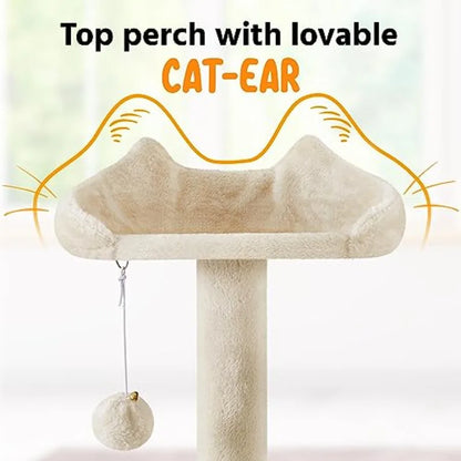 XL Multi-Level Cat Tree, Double Caves, Perches, Sisal Posts Anti-wobble stable base, easy assembly, multi-level layout, high pe