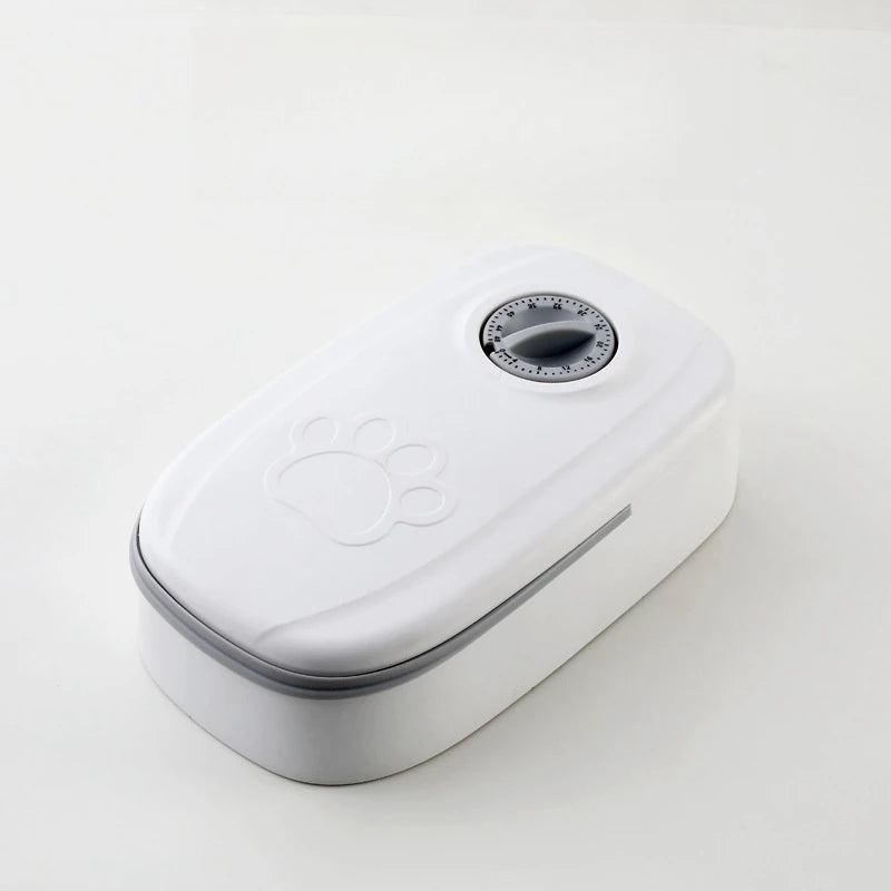 Timed Automatic Pet Feeder with Dual Separate Bowls – Dry & Wet Food Dispenser for Dogs & Cats - Bdba PK