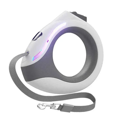 3M Dog Leash with Flashlight LED Streamer Roulette Automatic Retractable Nylon Rope for Cat Puppy Walking Running Lead Extension