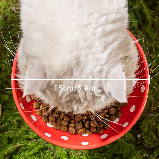 Resin Mushroom Cat Bowl: Tall, 300ml capacity, suitable for cats - ideal for feeding and drinking festivals - Bdba PK