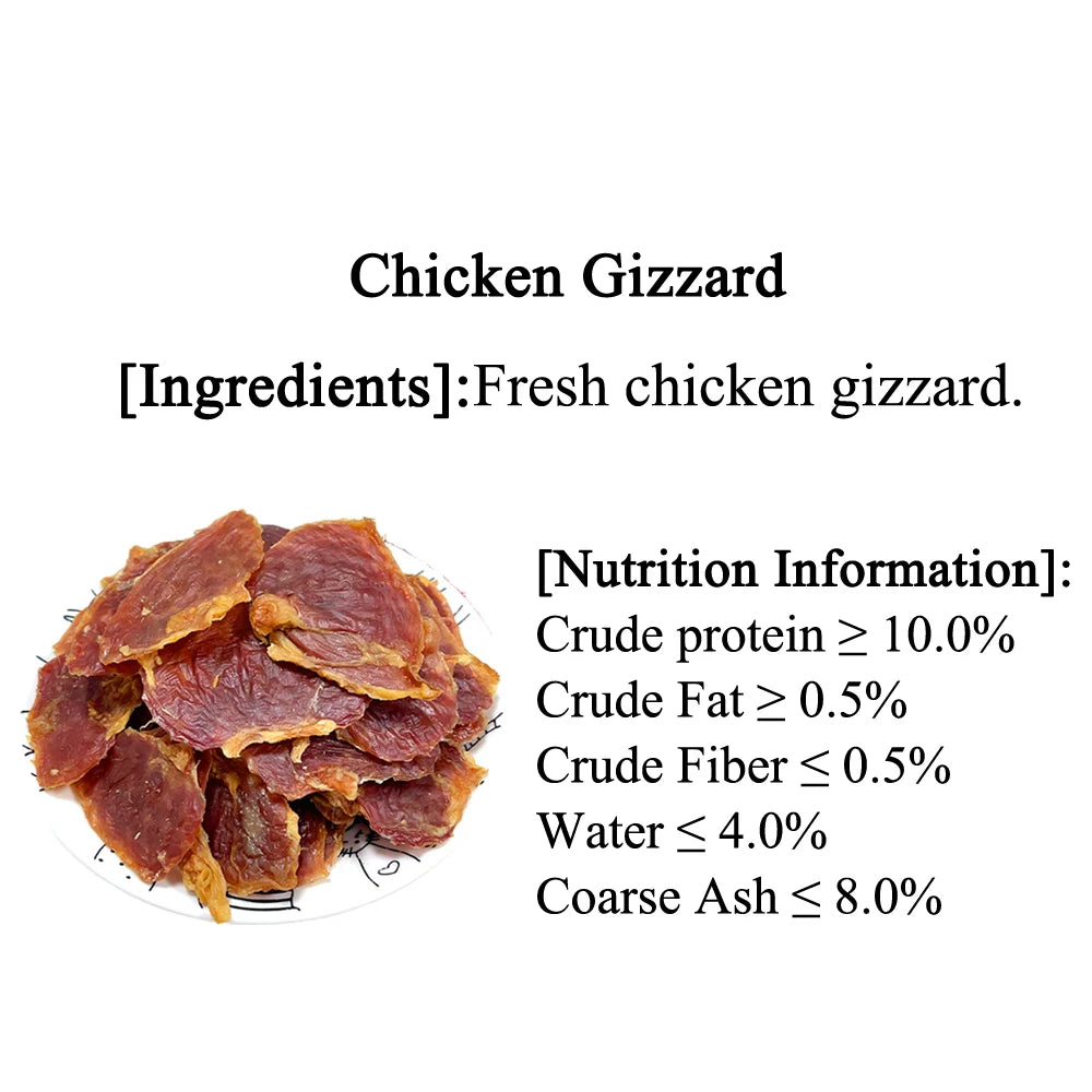 Grain-Free Chicken Gizzard Jerky Dog Treats – All Natural High-Protein Snack - Bdba PK