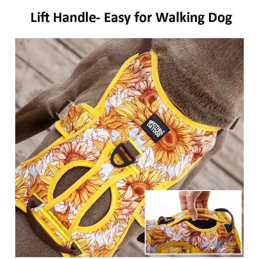 NO PULL Pet Dog Harness Adjustable Reflective Dog Chest Vest For Small Large Dogs Outdoor Training Protective Pet Supplies