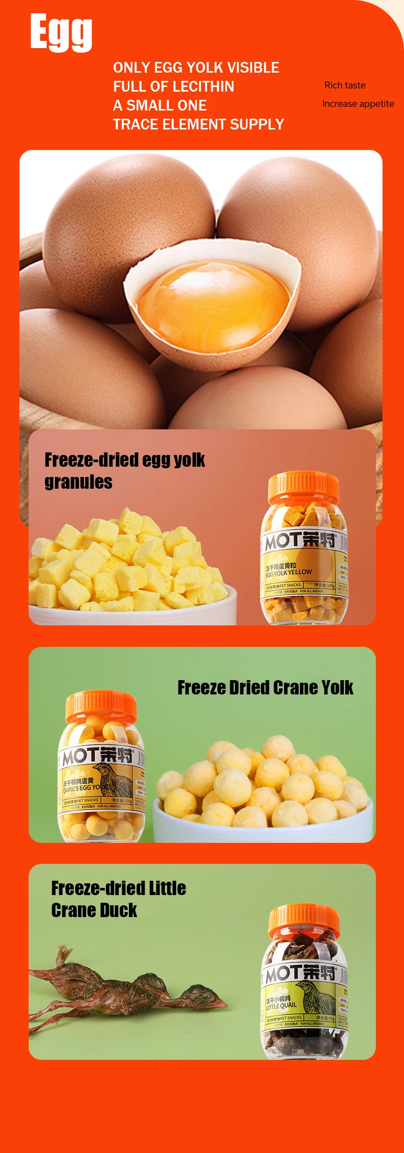 Freeze Dried Chicken Pellets Egg Yolk Quail Salmon Cod Duck Chicken Breast Duck Pellets Mixed Pet Snack