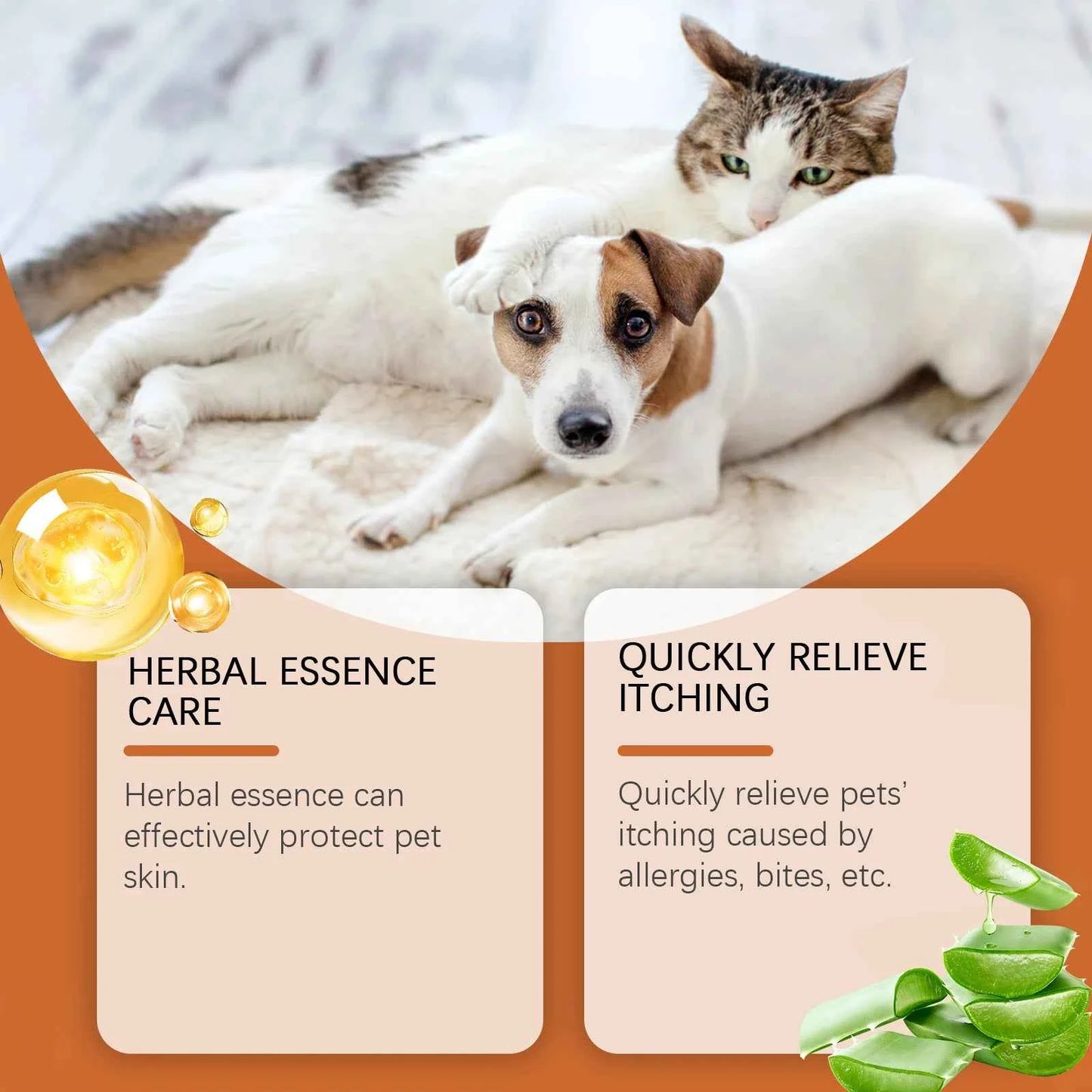 Yegbong New pet antipruritic and anti-allergic skin cream skin soothing and restoring care herbal nourishing cream