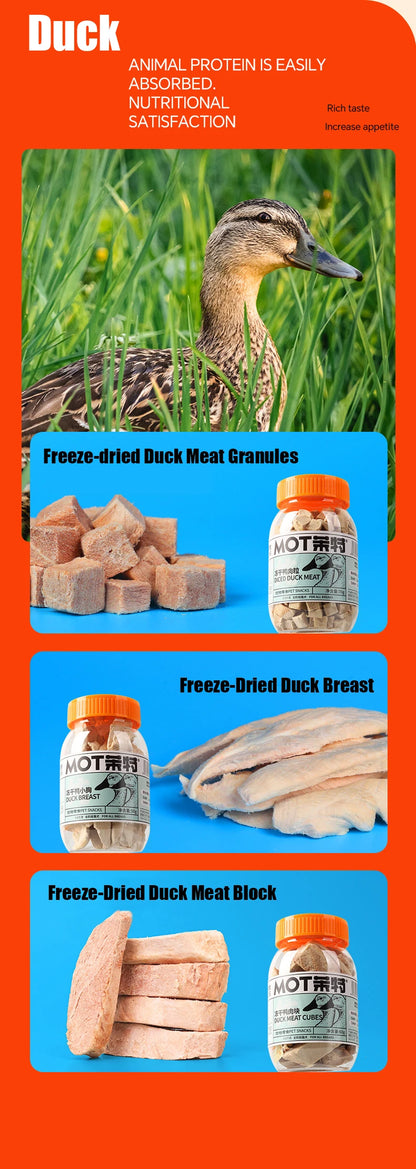 Freeze Dried Chicken Pellets Egg Yolk Quail Salmon Cod Duck Chicken Breast Duck Pellets Mixed Pet Snack