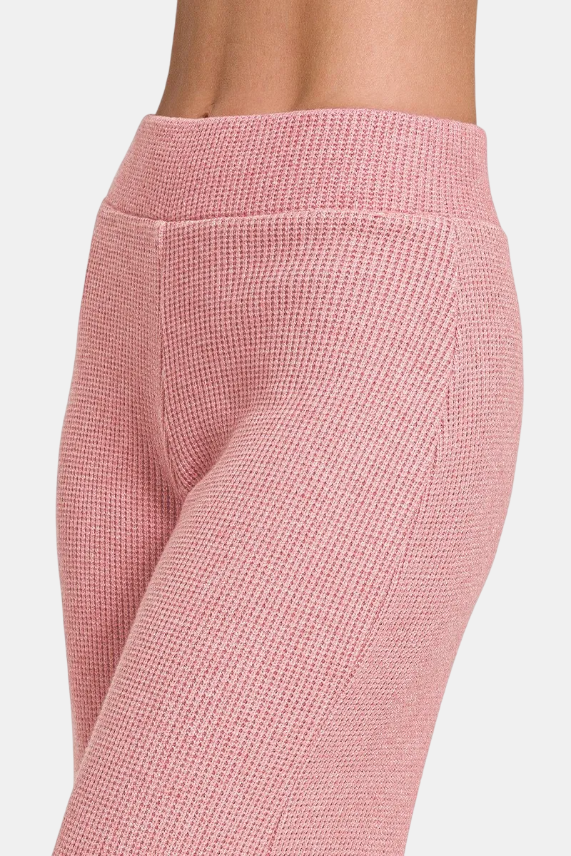 Sweater Boxy Top & Long Pants Set / LT ROSE