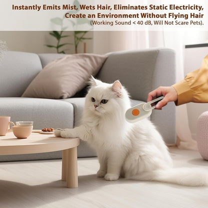 4 in 1 Cat Steam Brush for Shedding, Rechargeable Cat Brush with Steam, Anti-Static Steam Pet Brushes, Massage, Cleaning, Shedding & Combing All In One!