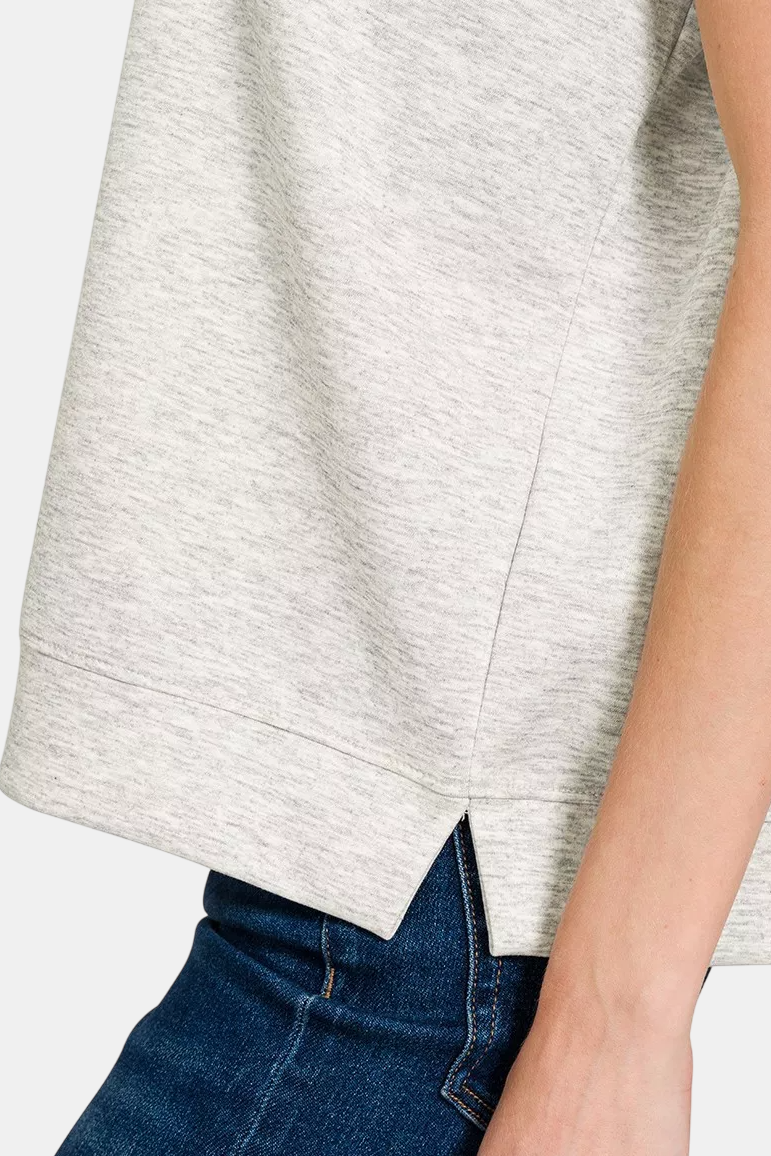 Scuba Short Sleeve Sweatshirt / RUBY