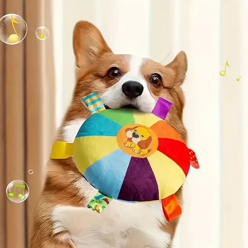 Durable Interactive Dog Toy - Colorful Squeaky Toy with Cartoon Bear Design, Soft Material for Training and Playing, Suitable for All Breeds, Training Toy|Playful Design|Soft Material, Dog Toy, Dog Plush Toy, Pet Playtime, Pl