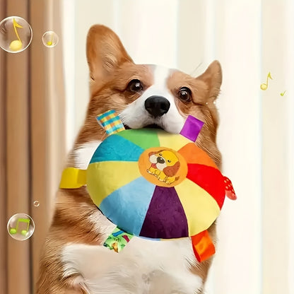 Durable Interactive Dog Toy - Colorful Squeaky Toy with Cartoon Bear Design, Soft Material for Training and Playing, Suitable for All Breeds, Training Toy|Playful Design|Soft Material, Dog Toy, Dog Plush Toy, Pet Playtime, Pl