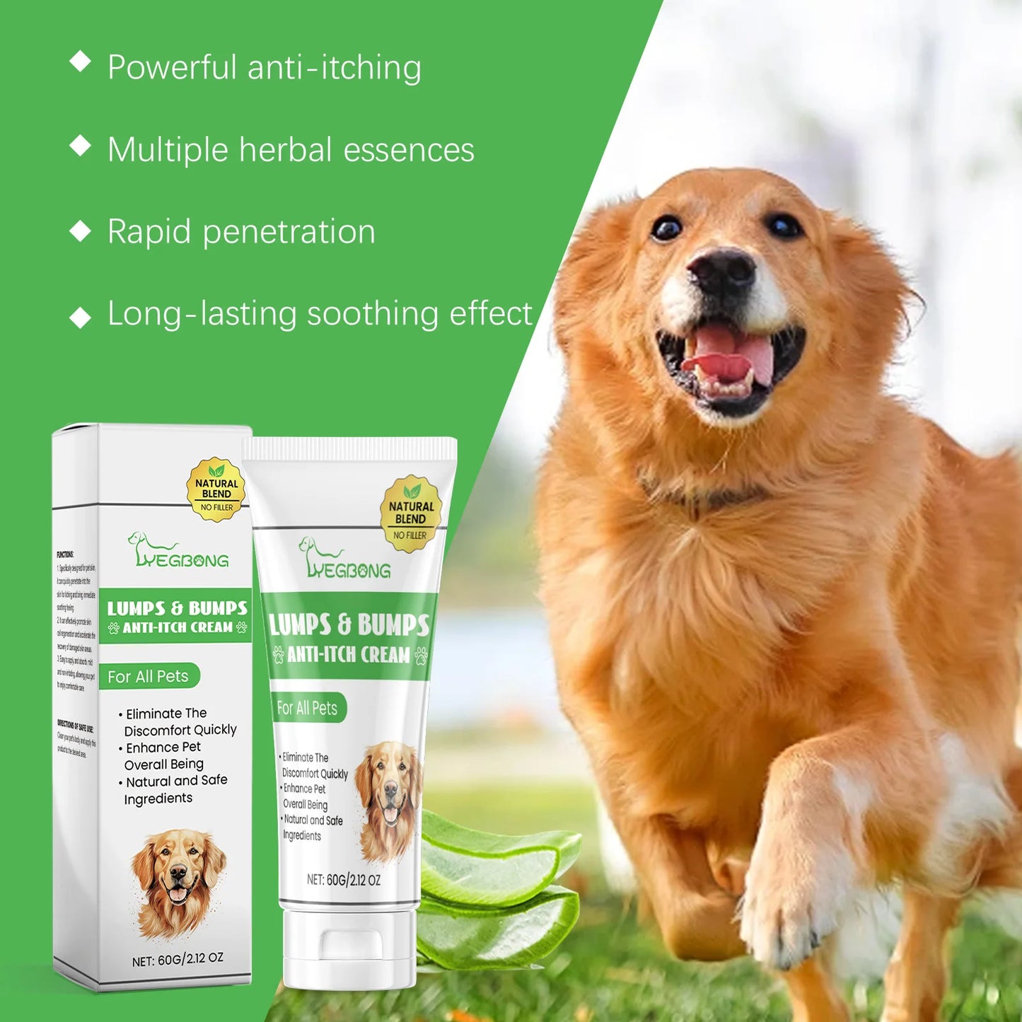 Yegbong Pet Skin Care Spray Plant Formula Soothing Anti-Itching Relief Discomfort Nourishing Reduce Redness Pet Skin Spray
