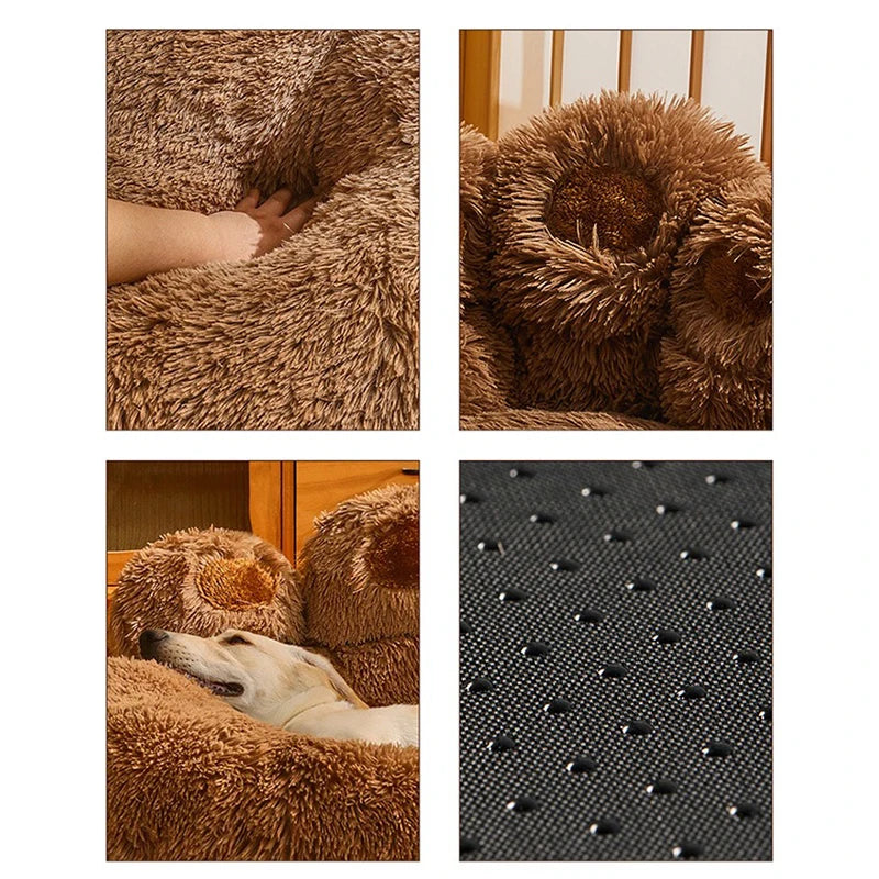 Plush Dog Sofa Bed – Washable Pet Kennel for Small, Medium & Large Dogs